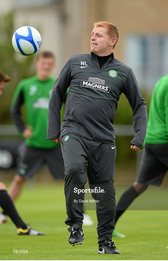 9 August 2013; Glasgow Celtic manager Neil Lennon during squad training ahead of the Dublin Decider against Liverpool on Saturday. Glasgow Celtic Squad Training, Gannon Park, Malahide, Dublin. Picture credit: David Maher / SPORTSFILE