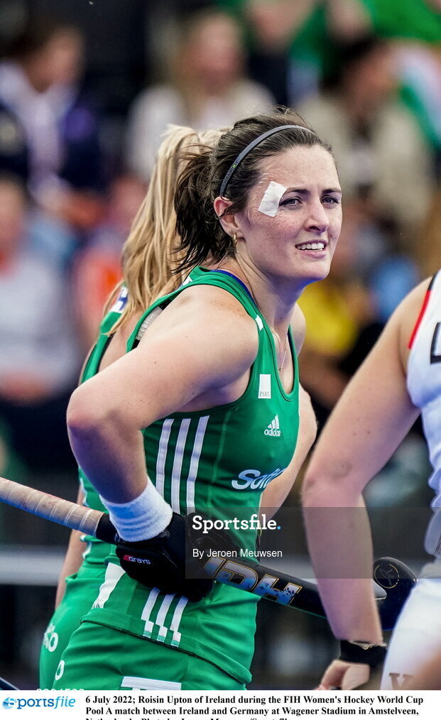 6 July 2022; Roisin Upton of Ireland during the FIH Women's Hockey World Cup Pool A match between Ireland and Germany at Wagener Stadium in Amstelveen, Netherlands. Photo by Jeroen Meuwsen/Sportsfile