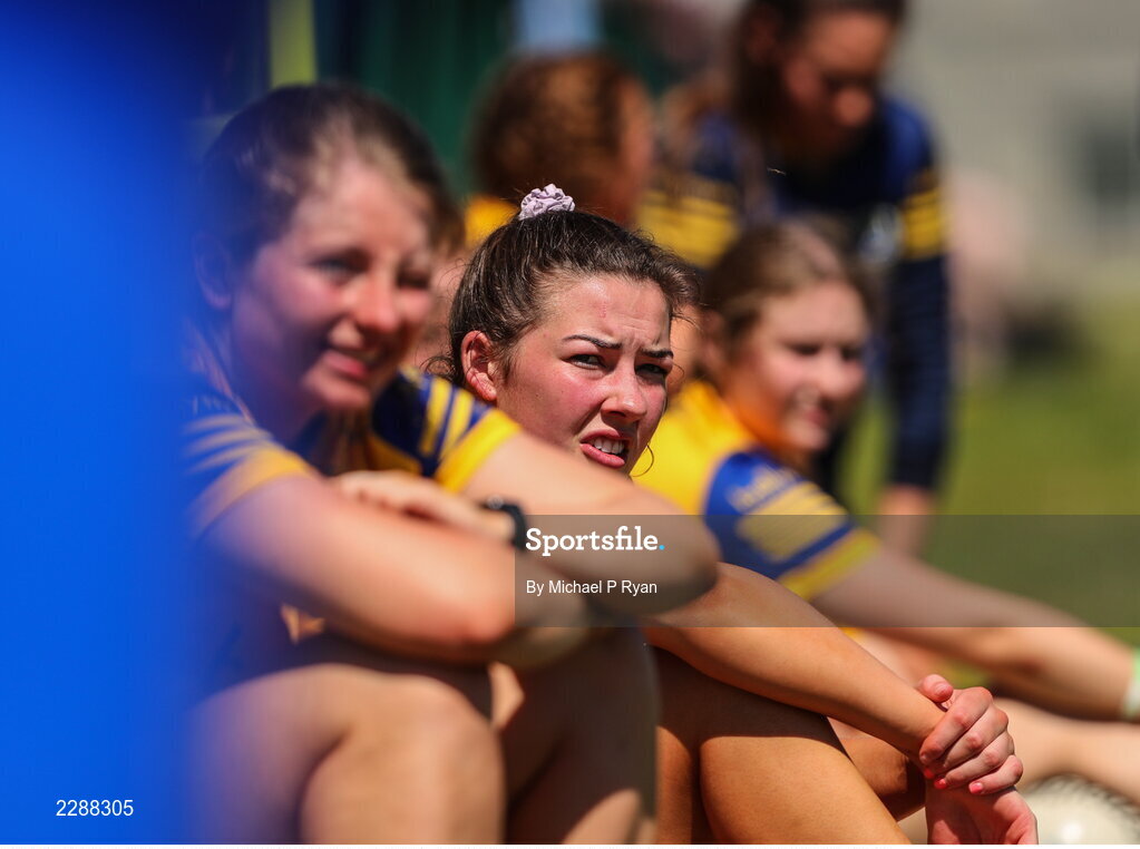 10 July 2022; Lisa O'Rourke of Roscommon looks on during the TG4 All-Ireland Ladies Football Intermediate Championship Semi-Final match between Roscommon and Wexford at Crettyard GAA club, Crettyard, Laois. Photo by Michael P Ryan/Sportsfile