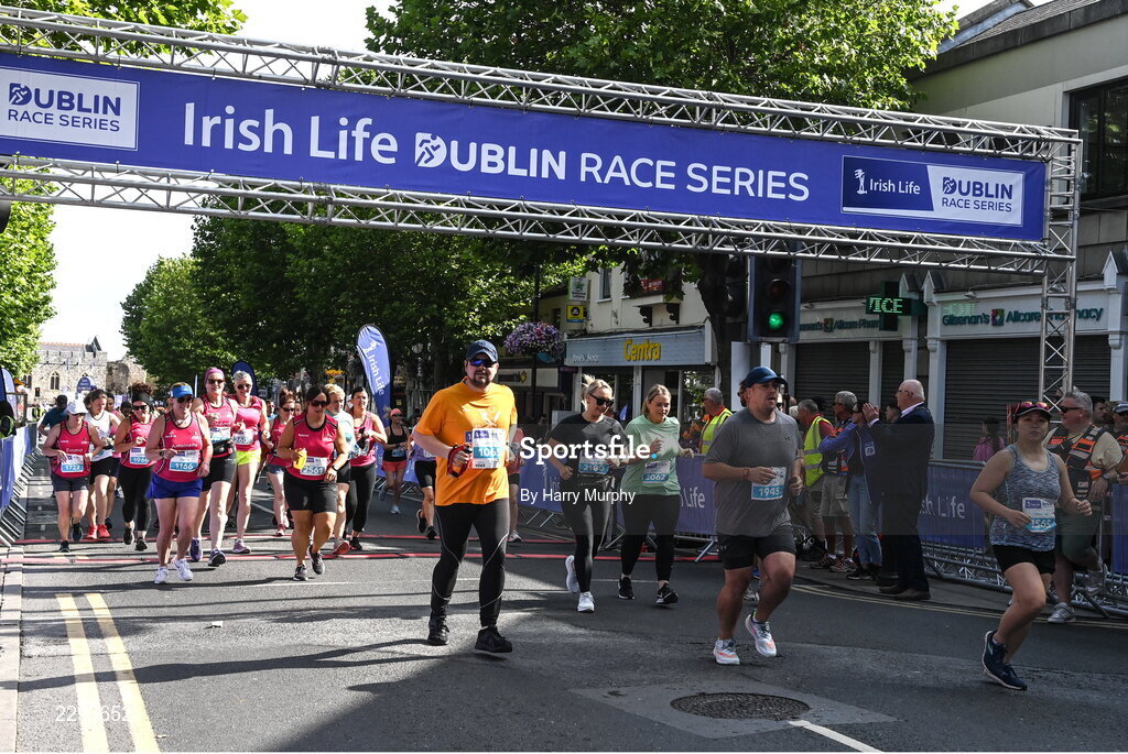 17 July 2022; Participants at the start of the Irish Life Dublin Race Series Fingal 10K in Swords, Dublin. Photo by Harry Murphy/Sportsfile