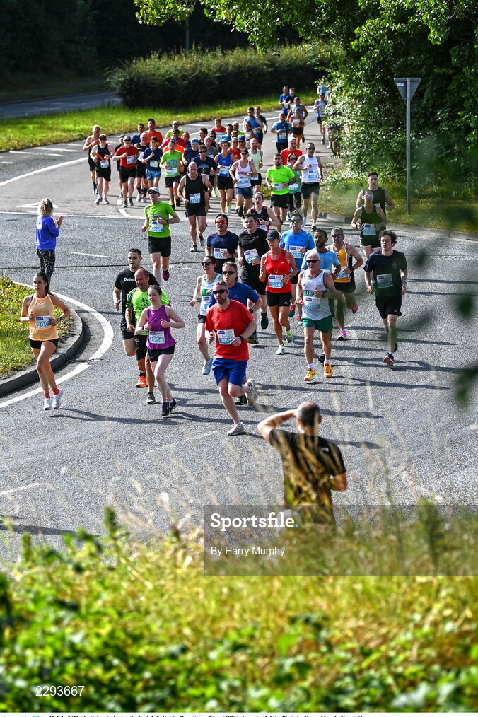 17 July 2022; Participants during the Irish Life Dublin Race Series Fingal 10K in Swords, Dublin. Photo by Harry Murphy/Sportsfile