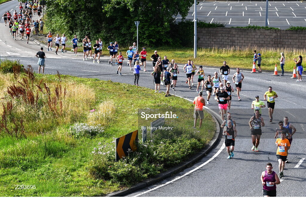 17 July 2022; Participants during the Irish Life Dublin Race Series Fingal 10K in Swords, Dublin. Photo by Harry Murphy/Sportsfile