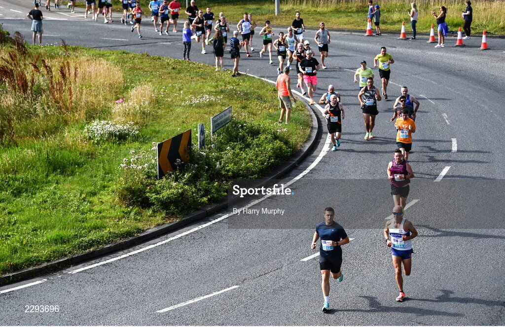 17 July 2022; Participants during the Irish Life Dublin Race Series Fingal 10K in Swords, Dublin. Photo by Harry Murphy/Sportsfile