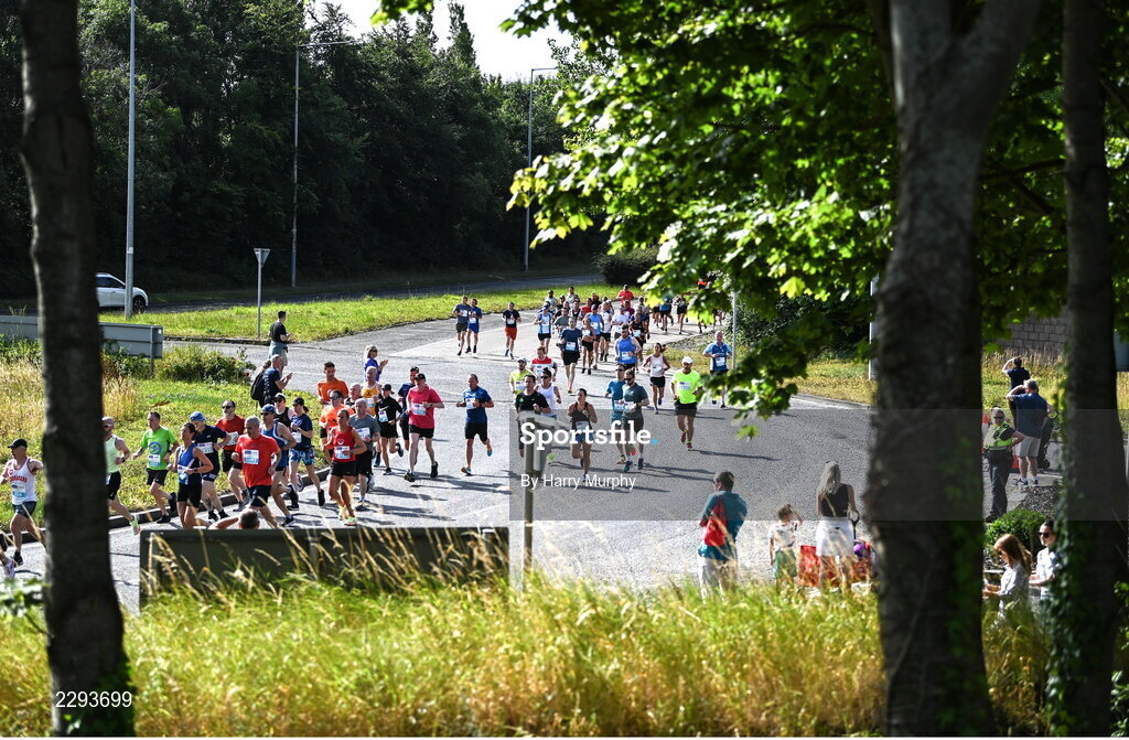17 July 2022; Participants during the Irish Life Dublin Race Series Fingal 10K in Swords, Dublin. Photo by Harry Murphy/Sportsfile