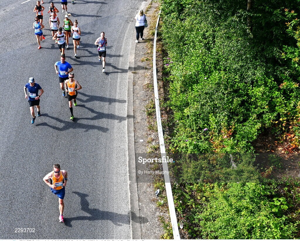 17 July 2022; Participants during the Irish Life Dublin Race Series Fingal 10K in Swords, Dublin. Photo by Harry Murphy/Sportsfile