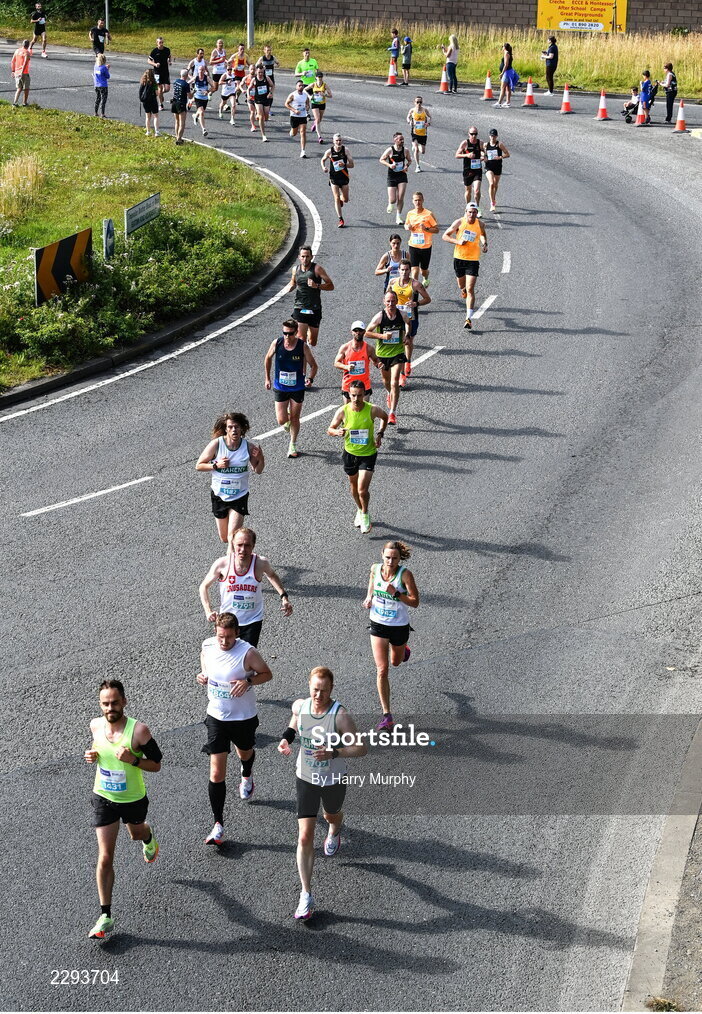 17 July 2022; Participants during the Irish Life Dublin Race Series Fingal 10K in Swords, Dublin. Photo by Harry Murphy/Sportsfile