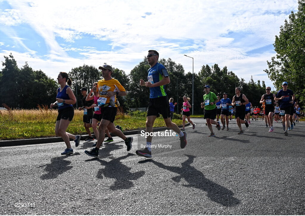 17 July 2022; Participants during the Irish Life Dublin Race Series Fingal 10K in Swords, Dublin. Photo by Harry Murphy/Sportsfile