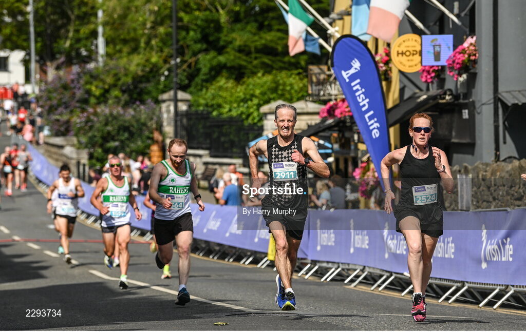 17 July 2022; Aidan McGrath on his way to finishing the Irish Life Dublin Race Series Fingal 10K in Swords, Dublin. Photo by Harry Murphy/Sportsfile