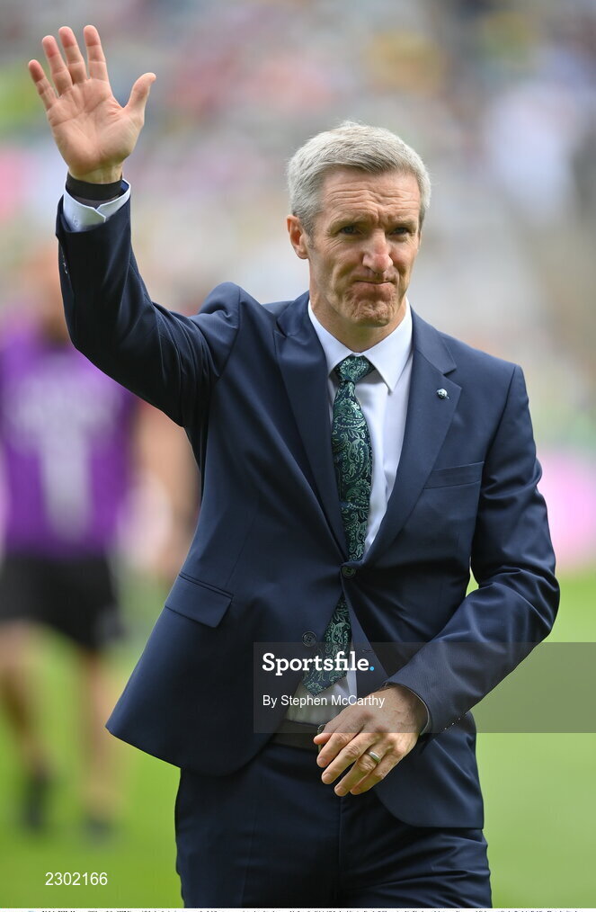 24 July 2022; Morgan O'Shea of the 1997 Kerry All-Ireland winning team as the Jubilee teams are introduced to the crowd before the GAA All-Ireland Senior Football Championship Final match between Kerry and Galway at Croke Park in Dublin. Photo by Stephen McCarthy/Sportsfile