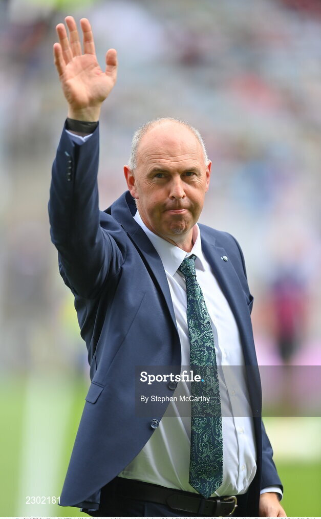 24 July 2022; Peter O'Leary of the 1997 Kerry All-Ireland winning team as the Jubilee teams are introduced to the crowd before the GAA All-Ireland Senior Football Championship Final match between Kerry and Galway at Croke Park in Dublin. Photo by Stephen McCarthy/Sportsfile
