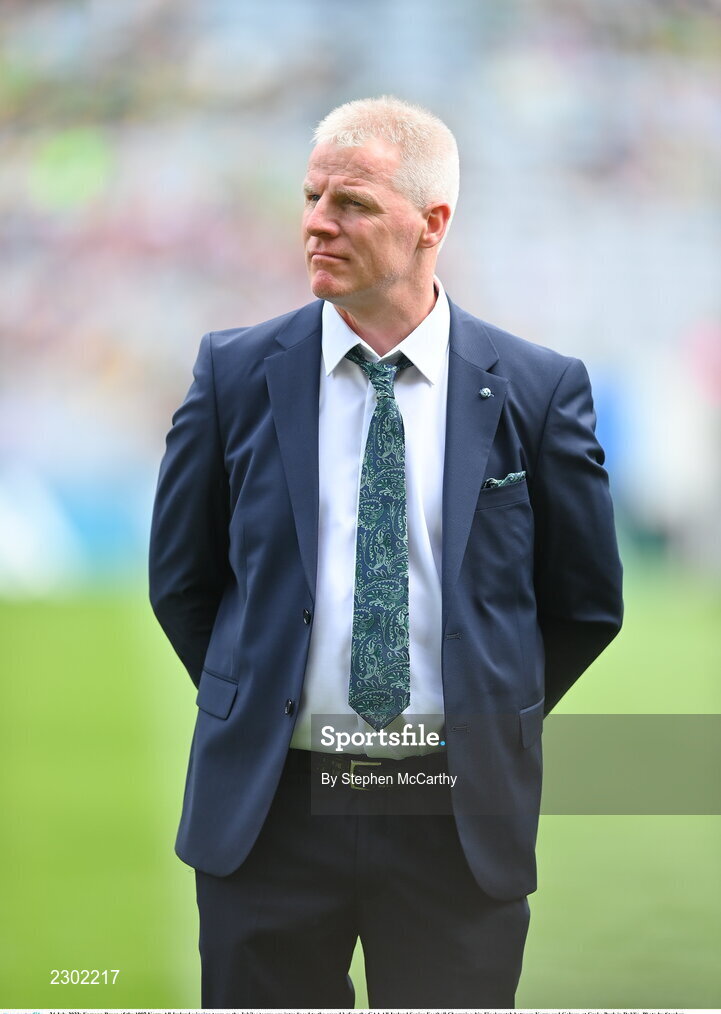 24 July 2022; Eamonn Breen of the 1997 Kerry All-Ireland winning team as the Jubilee teams are introduced to the crowd before the GAA All-Ireland Senior Football Championship Final match between Kerry and Galway at Croke Park in Dublin. Photo by Stephen McCarthy/Sportsfile