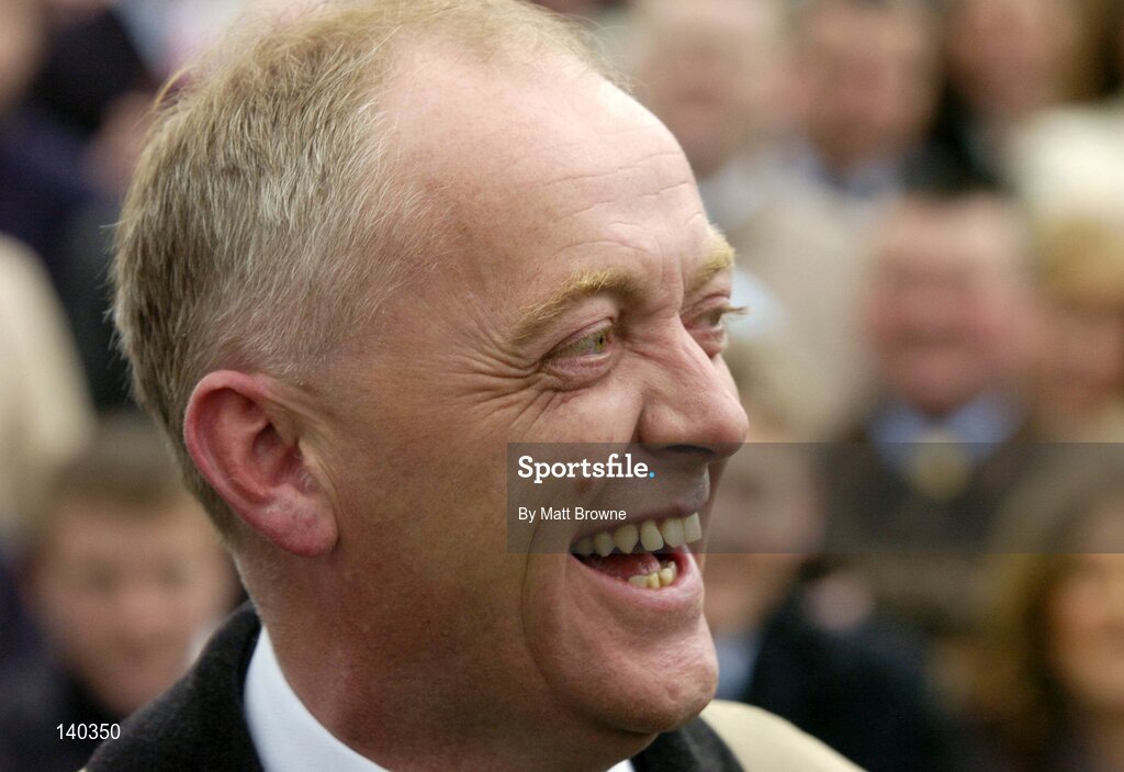 30 April 2004; Laurence Byrne pictured after the Emo Oil Champion Hurdle, Punchestown Racecourse, Co. Kildare. Picture credit; Matt Browne / SPORTSFILE