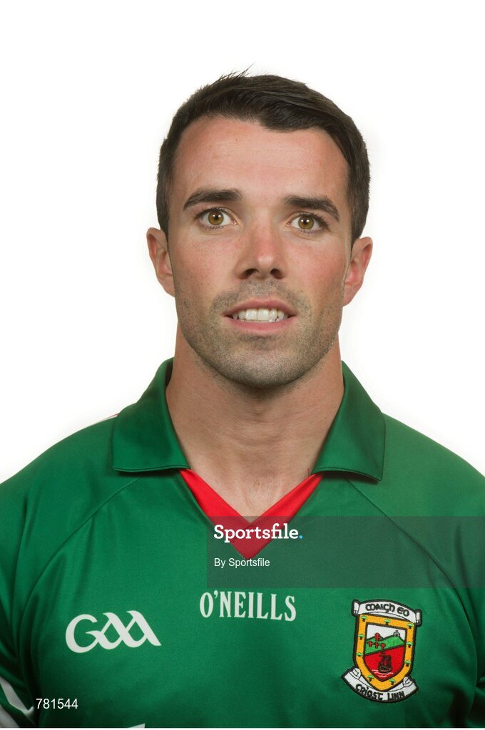 9 August 2013; James Burke, Mayo. Mayo Football Team Portraits 2013, Elverys MacHale Park, Castlebar, Co. Mayo. Photo by Sportsfile