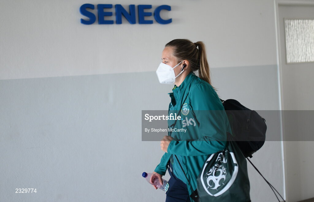 6 September 2022; Harriet Scott of Republic of Ireland before the FIFA Women's World Cup 2023 Qualifier match between Slovakia and Republic of Ireland at National Training Centre in Senec, Slovakia. Photo by Stephen McCarthy/Sportsfile