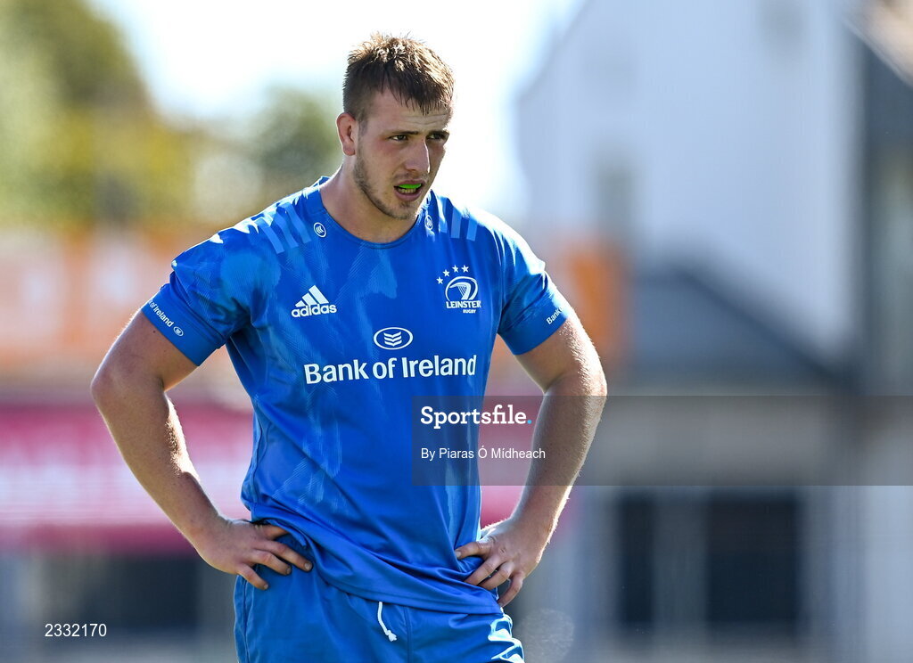 10 September 2022; Cormac Daly of Leinster A during the A Interprovincial match between Leinster A and Connacht A at Energia Park in Dublin. Photo by Piaras Ó Mídheach/Sportsfile