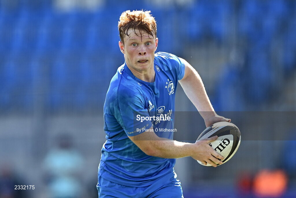 10 September 2022; Hugh Cooney of Leinster A during the A Interprovincial match between Leinster A and Connacht A at Energia Park in Dublin. Photo by Piaras Ó Mídheach/Sportsfile