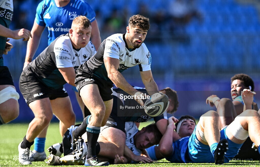 10 September 2022; Hubert Gilvarry of Connacht A during the A Interprovincial match between Leinster A and Connacht A at Energia Park in Dublin. Photo by Piaras Ó Mídheach/Sportsfile