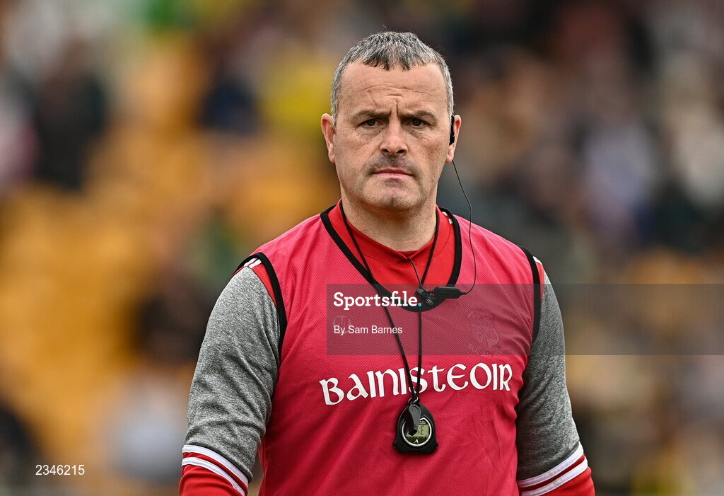 2 October 2022; Shinrone manager Trevor Fletcher before the Offaly County Senior Hurling Championship Final match between Kilcormac-Killoughey and Shinrone at O'Connor Park in Tullamore, Offaly. Photo by Sam Barnes/Sportsfile
