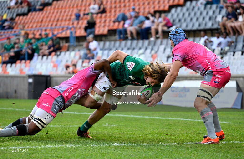 5 October 2022; Cian Prendergast of Emerging Ireland in action during the Toyota Challenge match between Airlink Pumas and Emerging Ireland at Toyota Stadium in Bloemfontein, South Africa. Photo by Johan Pretorius/Sportsfile