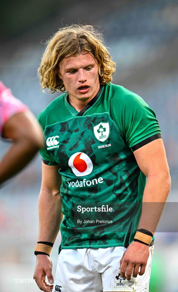 5 October 2022; Cian Prendergast of Emerging Ireland during the Toyota Challenge match between Airlink Pumas and Emerging Ireland at Toyota Stadium in Bloemfontein, South Africa. Photo by Johan Pretorius/Sportsfile