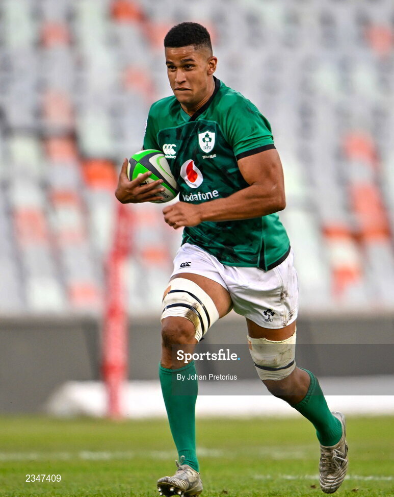 5 October 2022; Cormac Izuchukwu of Emerging Ireland during the Toyota Challenge match between Airlink Pumas and Emerging Ireland at Toyota Stadium in Bloemfontein, South Africa. Photo by Johan Pretorius/Sportsfile