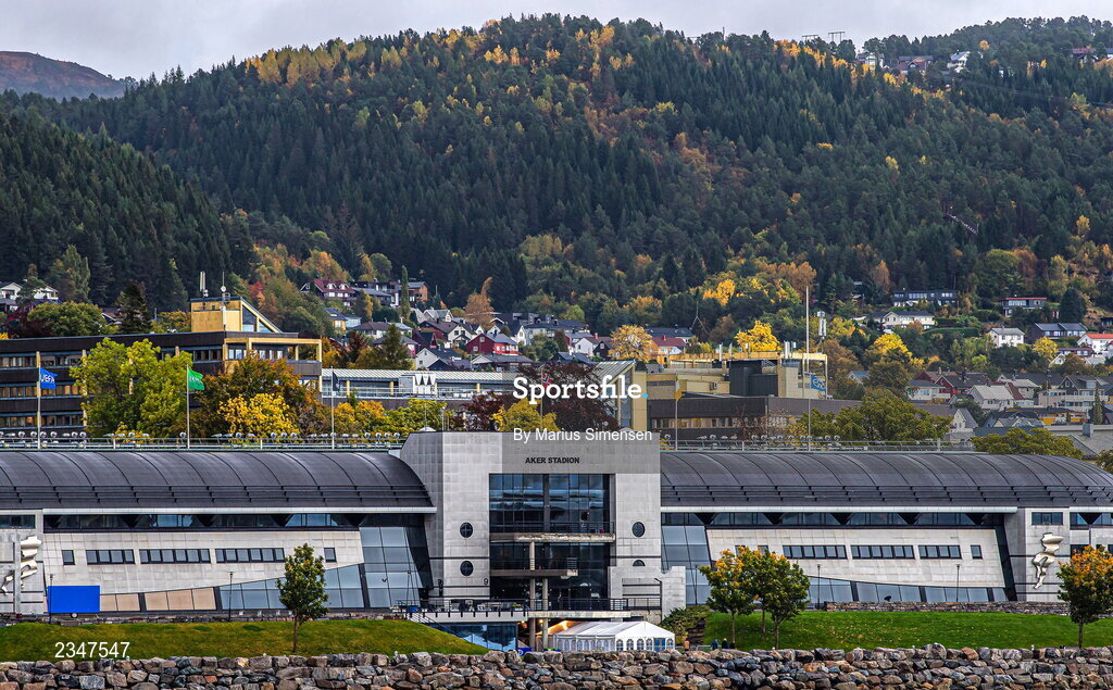6 October 2022; A general view of the Aker Stadion before the UEFA Europa Conference League group F match between Molde and Shamrock Rovers at Aker Stadion in Molde, Norway. Photo by Marius Simensen/Sportsfile