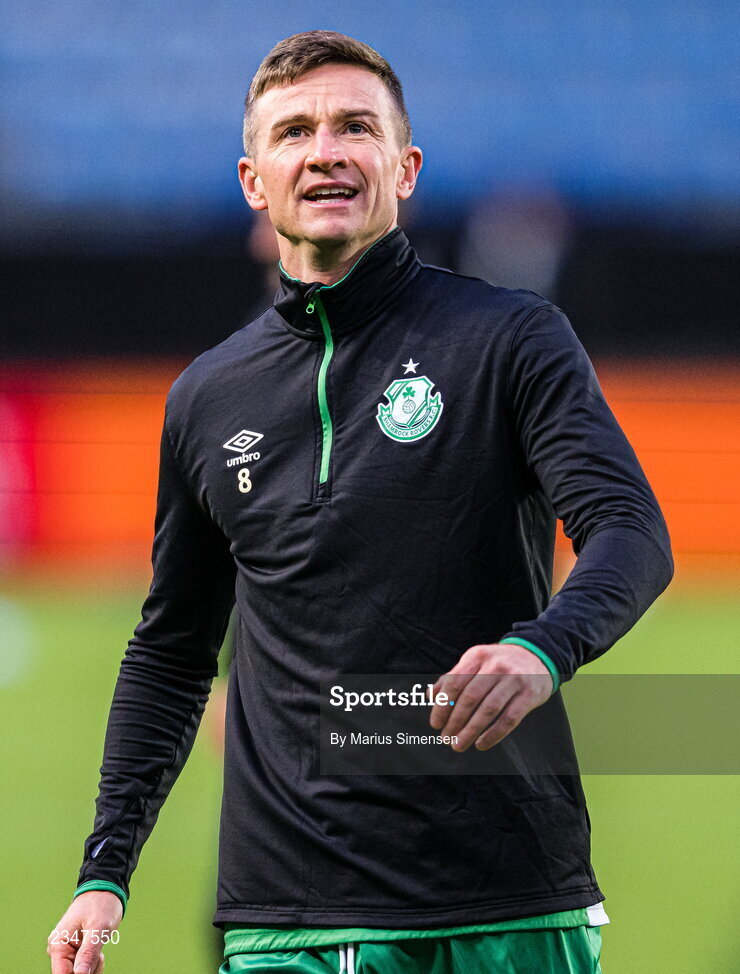6 October 2022; Ronan Finn of Shamrock Rovers before the UEFA Europa Conference League group F match between Molde and Shamrock Rovers at Aker Stadion in Molde, Norway. Photo by Marius Simensen/Sportsfile