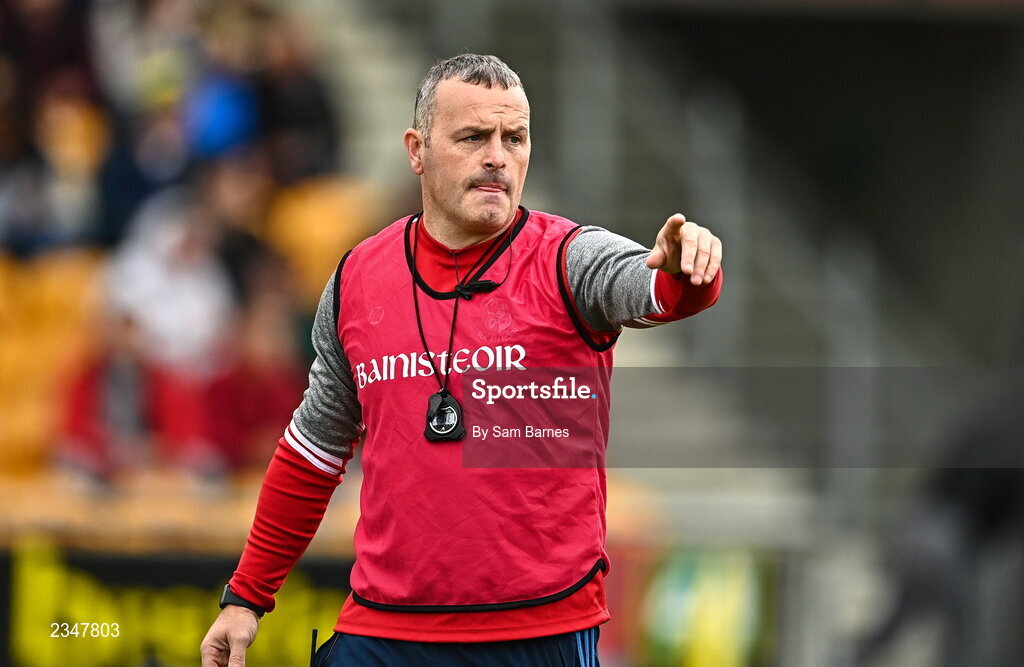 2 October 2022; Shinrone manager Trevor Fletcher before the Offaly County Senior Hurling Championship Final match between Kilcormac-Killoughey and Shinrone at O'Connor Park in Tullamore, Offaly. Photo by Sam Barnes/Sportsfile