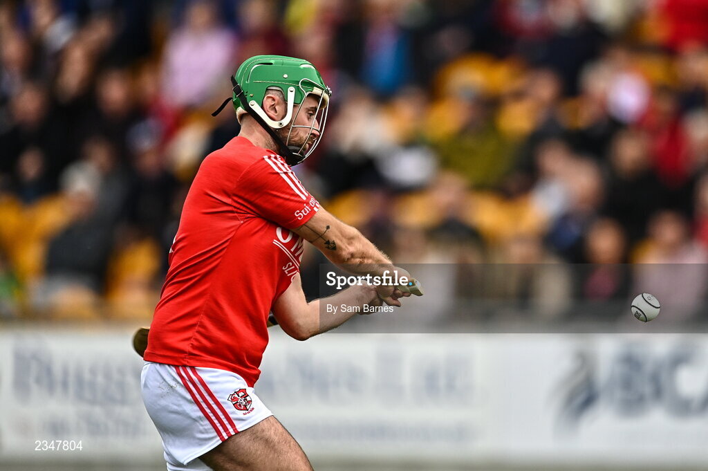 2 October 2022; Donal Morkan of Shinrone during the Offaly County Senior Hurling Championship Final match between Kilcormac-Killoughey and Shinrone at O'Connor Park in Tullamore, Offaly. Photo by Sam Barnes/Sportsfile