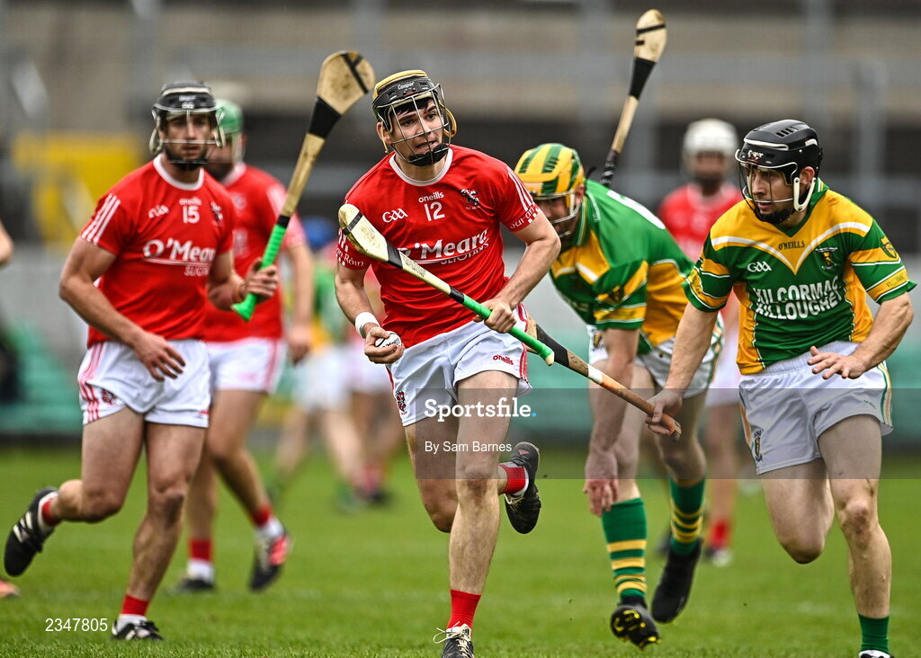 2 October 2022; Adrian Cleary of Shinrone in action against Thomas Spain of Kilcormac - Killoughey  during the Offaly County Senior Hurling Championship Final match between Kilcormac-Killoughey and Shinrone at O'Connor Park in Tullamore, Offaly. Photo by Sam Barnes/Sportsfile