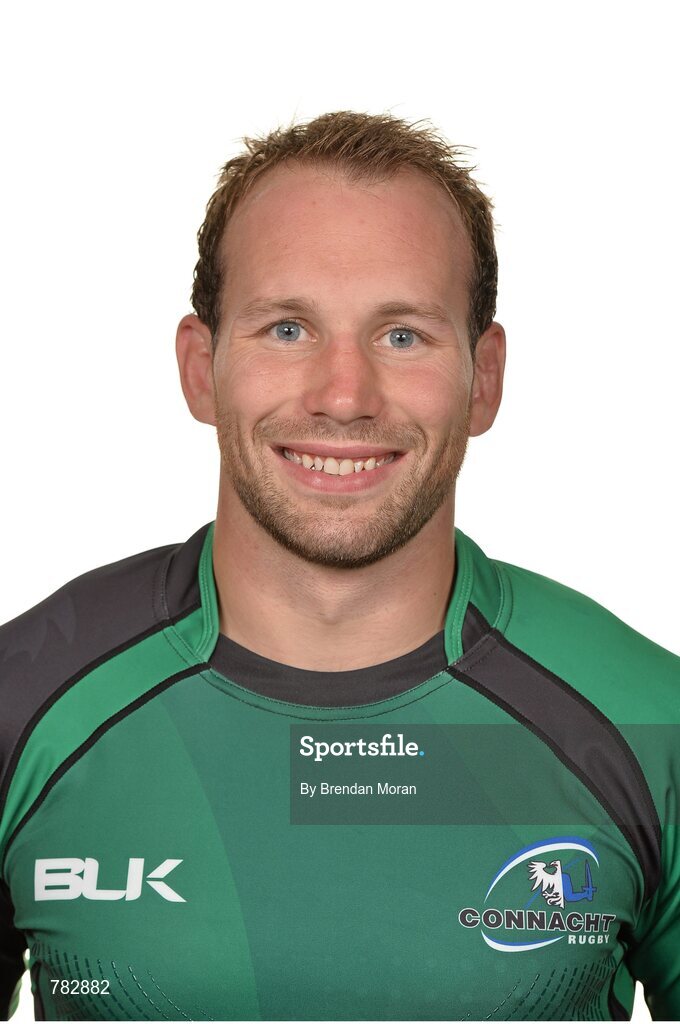 14 August 2013; Brian Murphy during a Connacht Rugby Squad Portraits session for Season 2013/14 at The Sportsground in College Road, Galway. Photo by Brendan Moran/Sportsfile