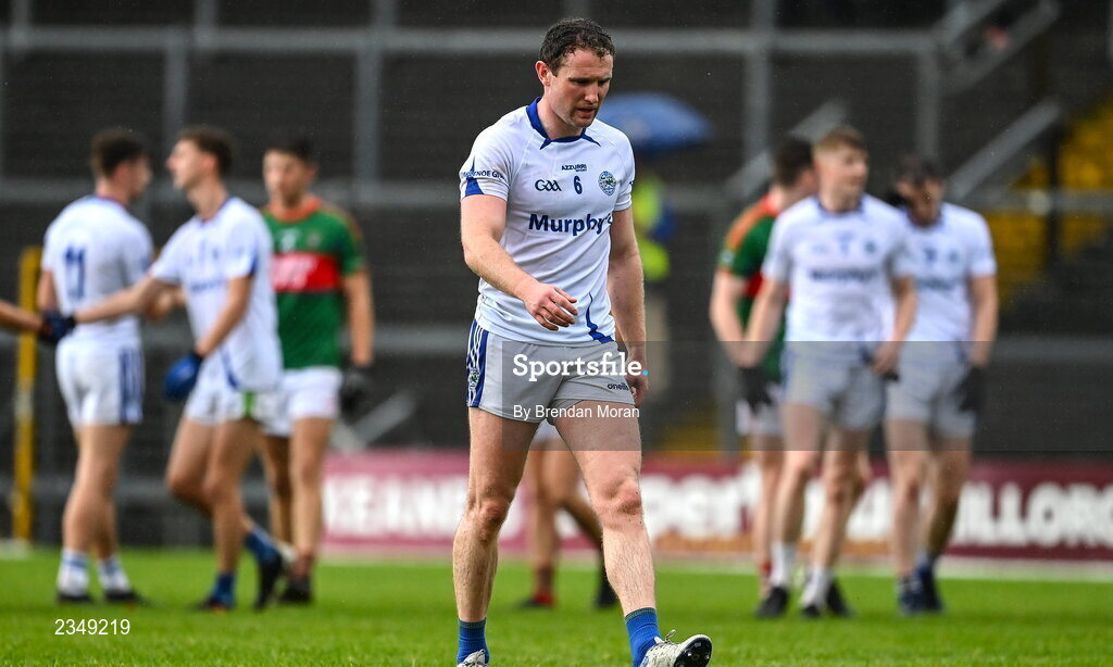 9 October 2022; Tadgh Morley of Templenoe leaves the pitch after the Kerry County Senior Club Football Championship quarter-final match between Mid Kerry and Templenoe at Fitzgerald Stadium in Killarney, Kerry. Photo by Brendan Moran/Sportsfile