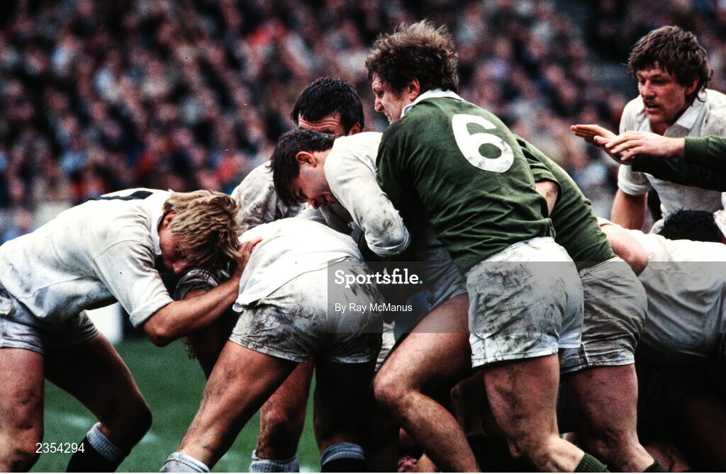 19 March 1983; Fergus Slattery of Ireland during the Five Nations Rugby Championship match between Ireland and England at Lansdowne Road in Dublin. Photo by Ray McManus/Sportsfile