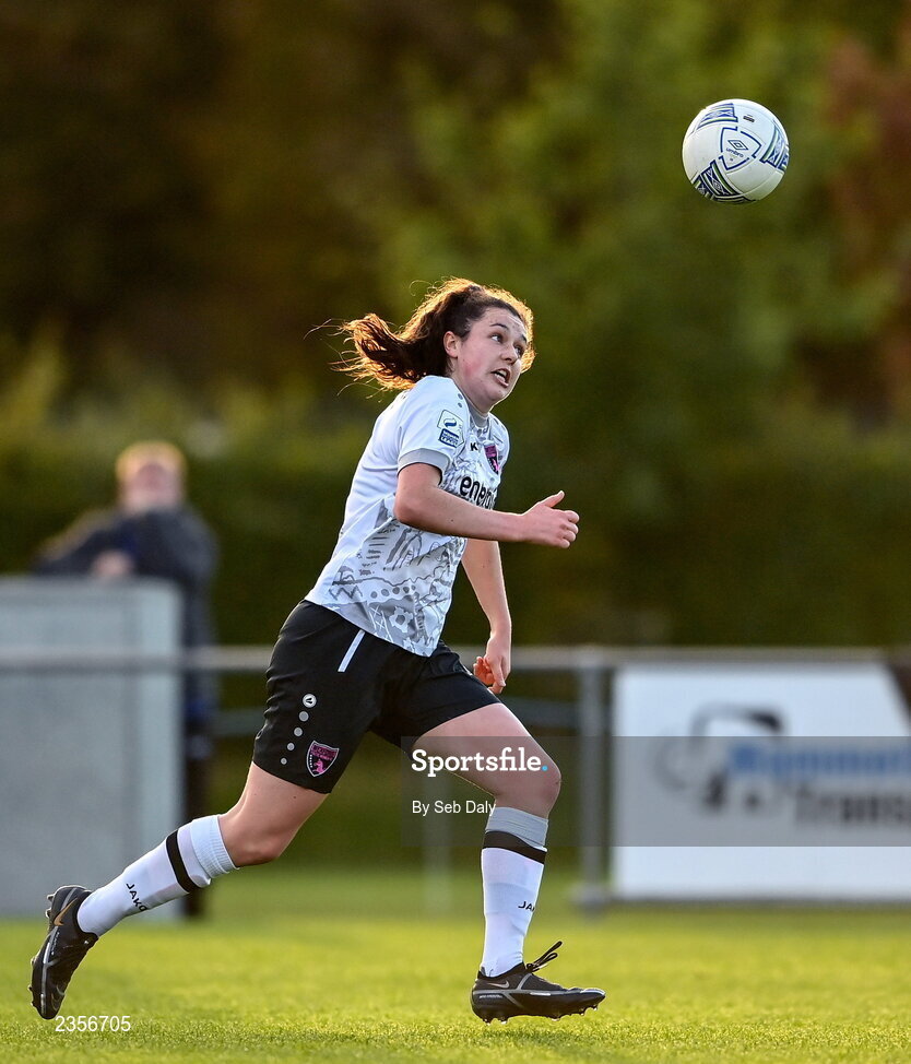 22 October 2022; Della Doherty of Wexford Youths during the SSE Airtricity Women's National League match between Peamount United and Wexford Youths at PRL Park in Greenogue, Dublin. Photo by Seb Daly/Sportsfile