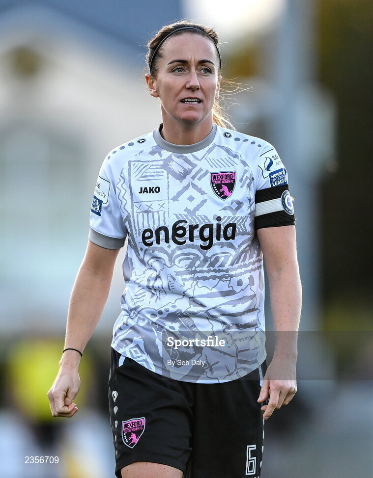 22 October 2022; Kylie Murphy of Wexford Youths during the SSE Airtricity Women's National League match between Peamount United and Wexford Youths at PRL Park in Greenogue, Dublin. Photo by Seb Daly/Sportsfile