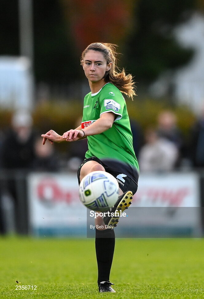 22 October 2022; Lauryn O'Callaghan of Peamount United during the SSE Airtricity Women's National League match between Peamount United and Wexford Youths at PRL Park in Greenogue, Dublin. Photo by Seb Daly/Sportsfile