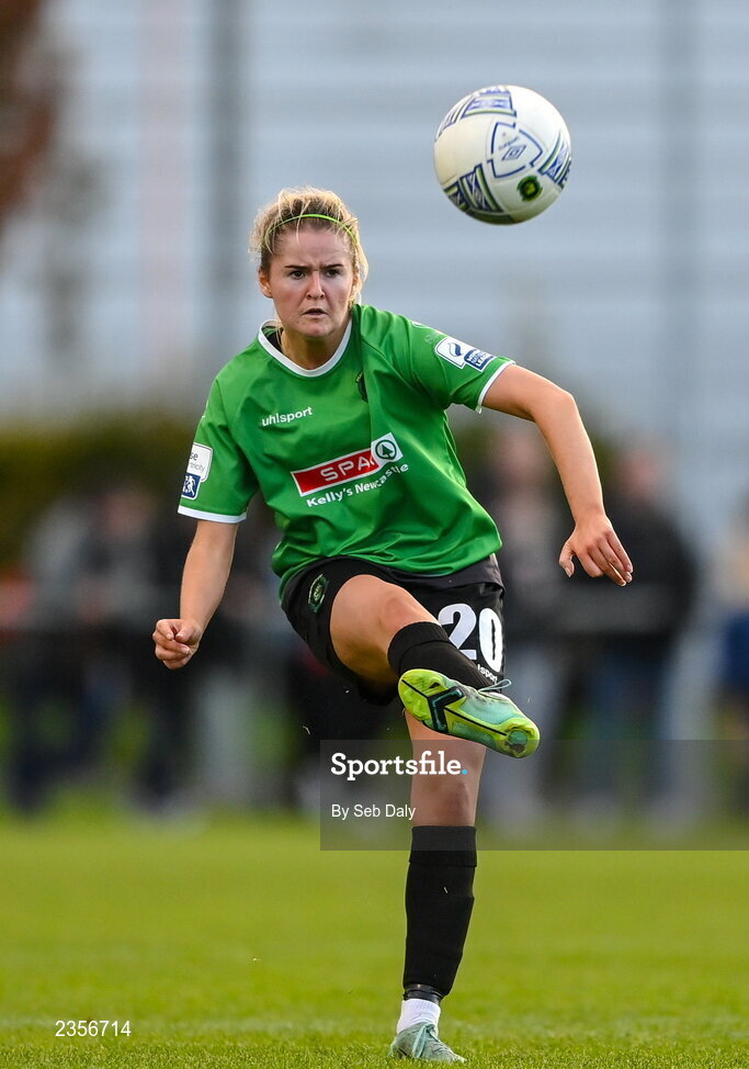 22 October 2022; Erin McLaughlin of Peamount United during the SSE Airtricity Women's National League match between Peamount United and Wexford Youths at PRL Park in Greenogue, Dublin. Photo by Seb Daly/Sportsfile