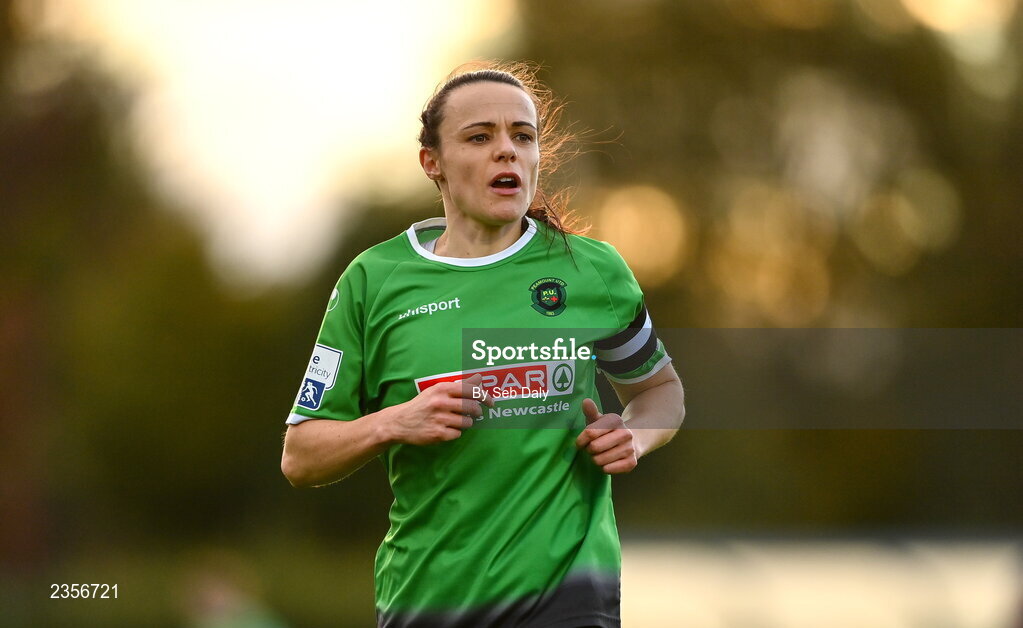 22 October 2022; Aine O'Gorman of Peamount United during the SSE Airtricity Women's National League match between Peamount United and Wexford Youths at PRL Park in Greenogue, Dublin. Photo by Seb Daly/Sportsfile