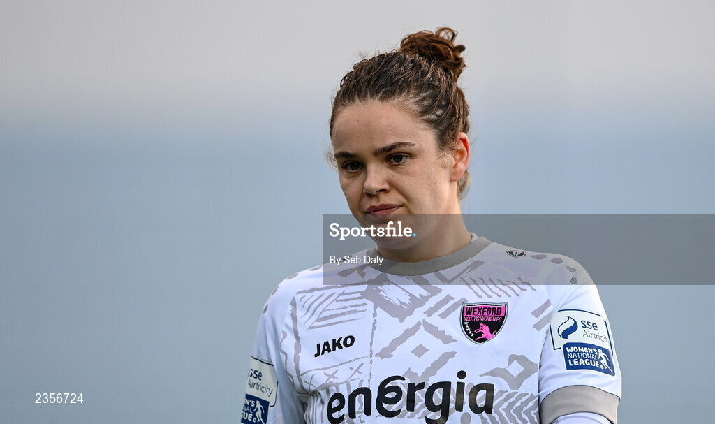22 October 2022; Ciara Rossiter of Wexford Youths during the SSE Airtricity Women's National League match between Peamount United and Wexford Youths at PRL Park in Greenogue, Dublin. Photo by Seb Daly/Sportsfile