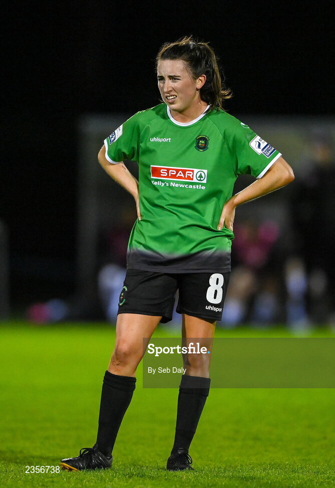 22 October 2022; Sadhbh Doyle of Peamount United during the SSE Airtricity Women's National League match between Peamount United and Wexford Youths at PRL Park in Greenogue, Dublin. Photo by Seb Daly/Sportsfile