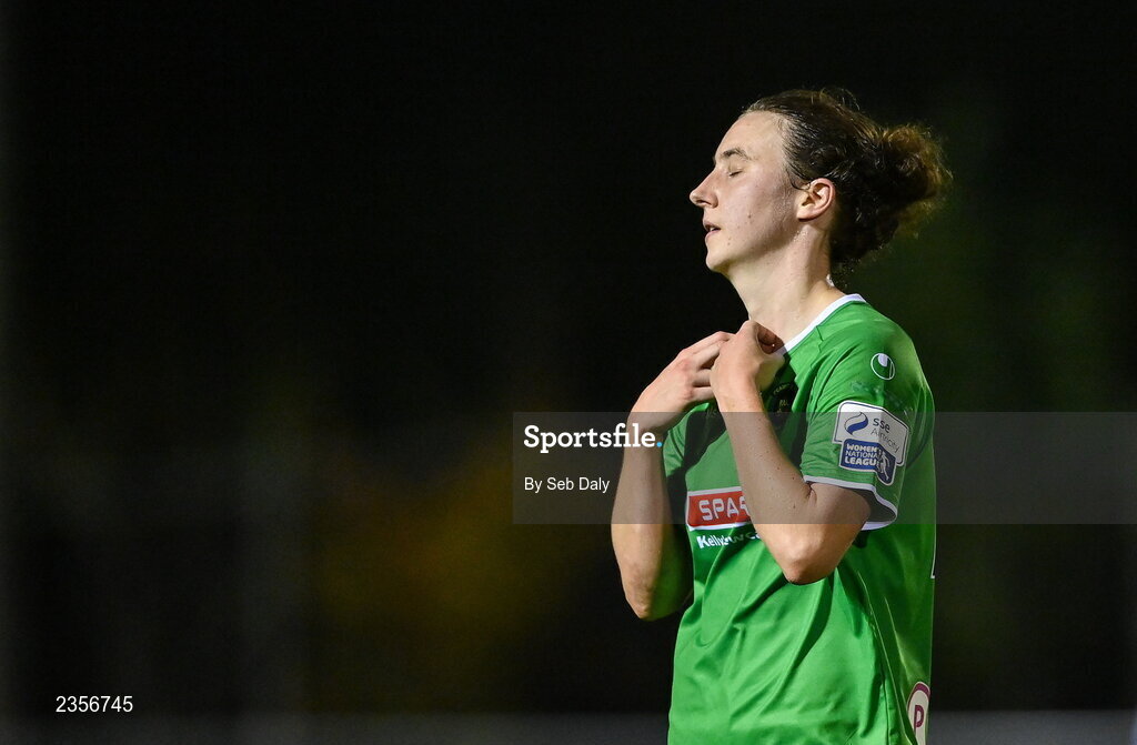 22 October 2022; Karen Duggan of Peamount United after her side's drawn SSE Airtricity Women's National League match between Peamount United and Wexford Youths at PRL Park in Greenogue, Dublin. Photo by Seb Daly/Sportsfile