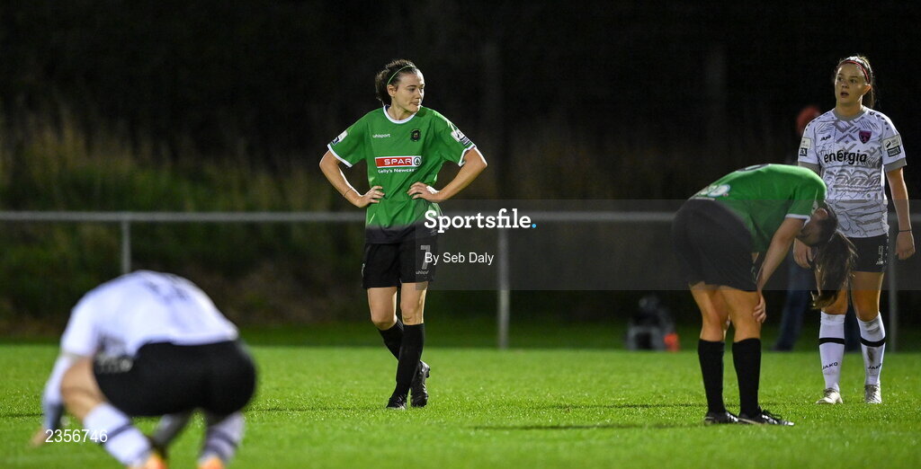 22 October 2022; Jetta Berrill of Peamount United after the SSE Airtricity Women's National League match between Peamount United and Wexford Youths at PRL Park in Greenogue, Dublin. Photo by Seb Daly/Sportsfile
