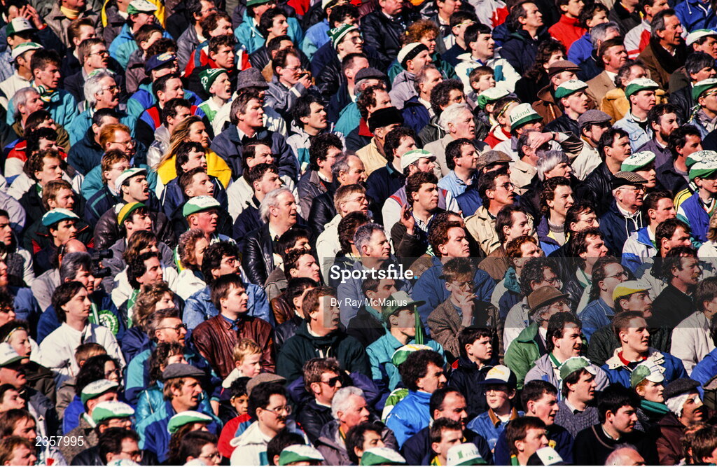 5 March 1983; A general view of supporters during the Five Nations Rugby Championship match between Wales and Ireland at the Cardiff Arms Park in Cardiff, Wales. Photo by Ray McManus/Sportsfile