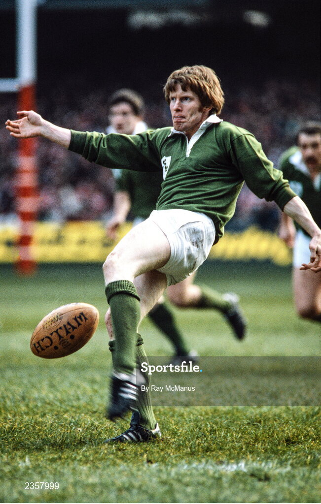 5 March 1983; Ollie Campbell of Ireland during the Five Nations Rugby Championship match between Wales and Ireland at the Cardiff Arms Park in Cardiff, Wales. Photo by Ray McManus/Sportsfile