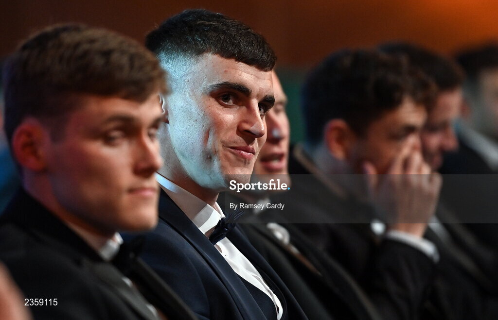 28 October 2022; Sean O’Shea of Kerry during the PwC All-Stars Awards 2022 show at the Convention Centre in Dublin. Photo by Ramsey Cardy/Sportsfile