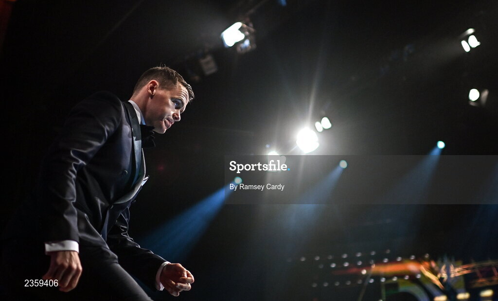 28 October 2022; TJ Reid of Kilkenny during the PwC All-Stars Awards 2022 show at the Convention Centre in Dublin. Photo by Ramsey Cardy/Sportsfile
