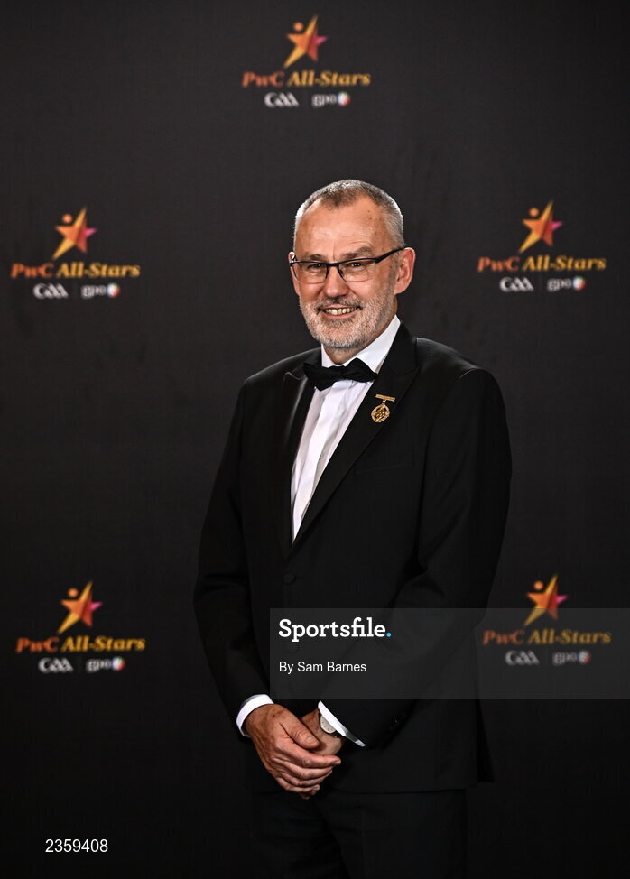 28 October 2022; Uachtarán Chumann Lúthchleas Gael Larry McCarthy at the PwC All-Stars Awards 2022 at the Convention Centre in Dublin. Photo by Sam Barnes/Sportsfile