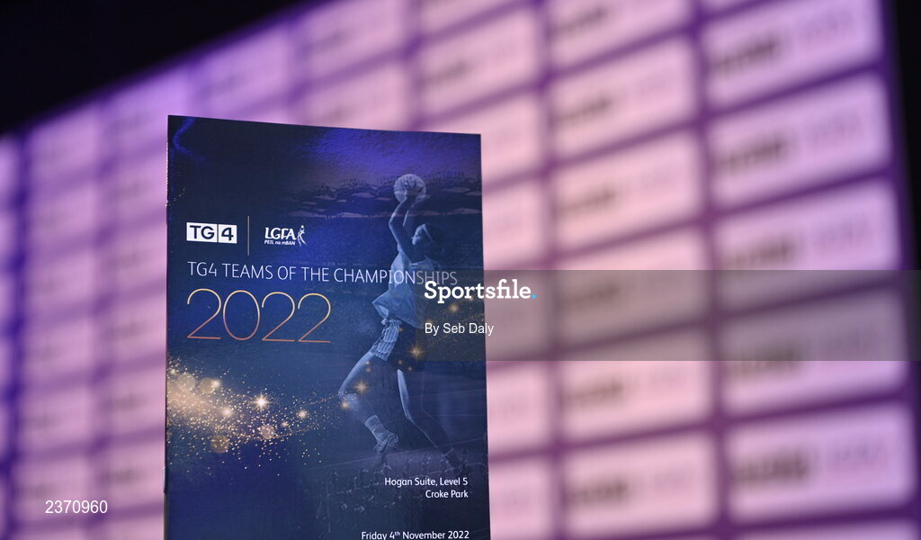 4 November 2022; A view of the programme before the 2022 TG4 Teams of the Championship awards night at Croke Park, Dublin. Photo by Seb Daly/Sportsfile