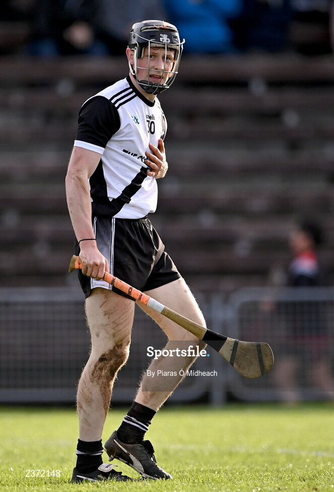 6 November 2022; Jerome Cahill of Kilruane MacDonagh's reacts after Ballygunner's third goal, scored by Harry Ruddle, not pictured, during the AIB Munster GAA Hurling Senior Club Championship quarter-final match between Ballygunner and Kilruane MacDonagh's at Walsh Park in Waterford. Photo by Piaras Ó Mídheach/Sportsfile