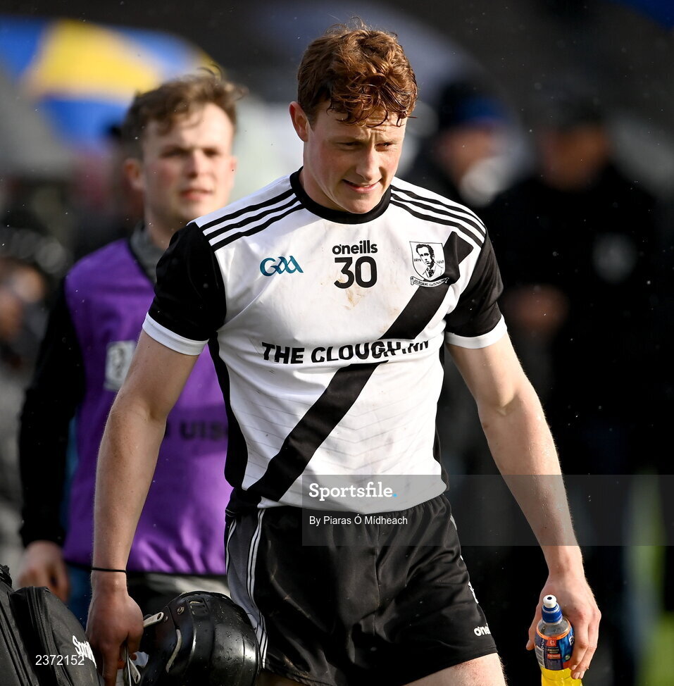 6 November 2022; Jerome Cahill of Kilruane MacDonagh's leaves the pitch after his side's defeat in the AIB Munster GAA Hurling Senior Club Championship quarter-final match between Ballygunner and Kilruane MacDonagh's at Walsh Park in Waterford. Photo by Piaras Ó Mídheach/Sportsfile